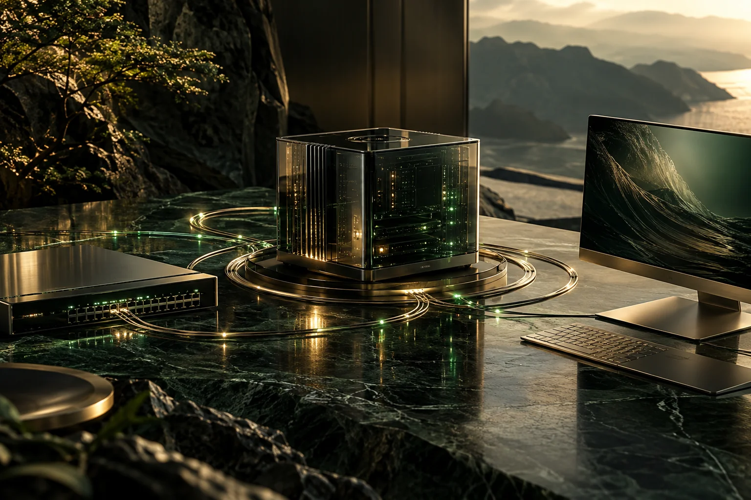 Emerald luxury technology environment